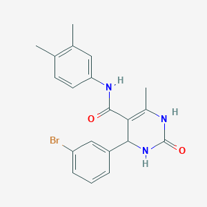 4-(3-bromophenyl)-N-(3,4-dimethylphenyl)-6-methyl-2-oxo-1,2,3,4-tetrahydropyrimidine-5-carboxamide