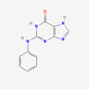 molecular formula C11H9N5O B3265618 N(2)-Phenylguanine CAS No. 40769-49-1