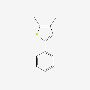 molecular formula C12H12S B3265637 2,3-Dimethyl-5-phenylthiophene CAS No. 40808-42-2