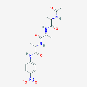 molecular formula C17H23N5O6 B3265640 AC-Ala-ala-ala-pna CAS No. 40817-33-2