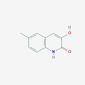 molecular formula C10H9NO2 B3265666 3-Hydroxy-6-methylquinolin-2(1H)-one CAS No. 408335-66-0