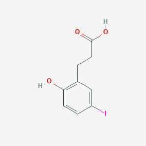 molecular formula C9H9IO3 B3265695 3-(2-Hydroxy-5-iodophenyl)propanoic acid CAS No. 408531-67-9