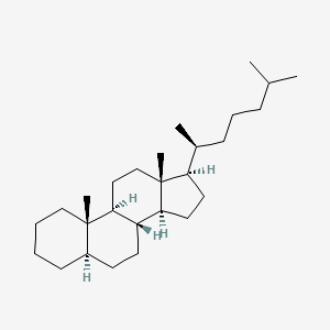 molecular formula C27H48 B3265815 alpha, alpha, alpha 20S-CHOLESTANE CAS No. 41083-75-4