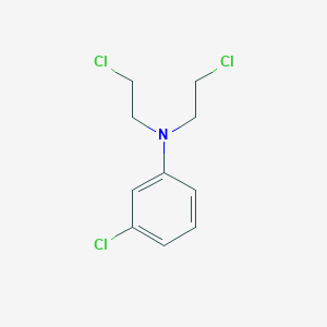molecular formula C10H12Cl3N B032659 Aniline, m-chloro-N,N-bis(2-chloroethyl)- CAS No. 5520-28-5