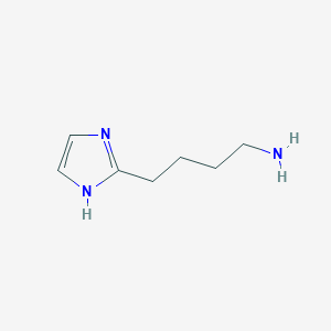 molecular formula C7H13N3 B3265934 4-(1H-imidazol-2-yl)butan-1-amine CAS No. 41306-85-8