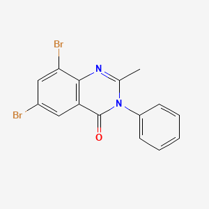 6,8-dibromo-2-methyl-3-phenylquinazolin-4(3H)-one