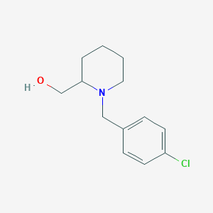 molecular formula C13H18ClNO B3266016 [1-(4-Chloro-benzyl)-piperidin-2-yl]-methanol CAS No. 415720-36-4