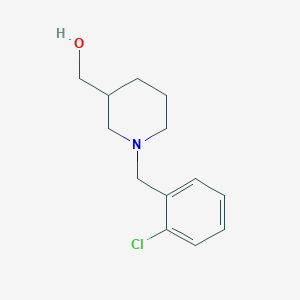 molecular formula C13H18ClNO B3266022 [1-(2-Chloro-benzyl)-piperidin-3-yl]-methanol CAS No. 415721-15-2
