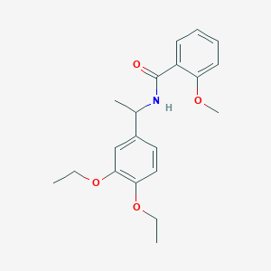 molecular formula C20H25NO4 B326626 N-[1-(3,4-diethoxyphenyl)ethyl]-2-methoxybenzamide 