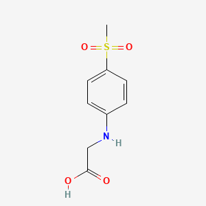 molecular formula C9H11NO4S B3266352 2-[(4-Methanesulfonylphenyl)amino]acetic acid CAS No. 42288-25-5