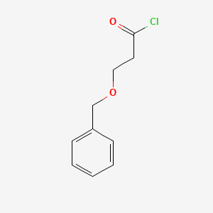 molecular formula C10H11ClO2 B3266396 Propanoyl chloride, 3-(phenylmethoxy)- CAS No. 4244-66-0