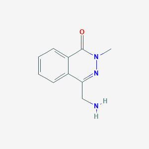 molecular formula C10H11N3O B3266405 4-Aminomethyl-2-methyl-2H-phthalazin-1-one CAS No. 42476-81-3