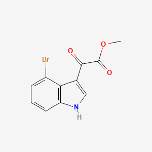 molecular formula C11H8BrNO3 B3266452 Methyl 2-(4-Bromo-3-indolyl)-2-oxoacetate CAS No. 425640-16-0
