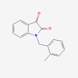 molecular formula C16H13NO2 B3266465 1-(2-methylbenzyl)indoline-2,3-dione CAS No. 426215-32-9