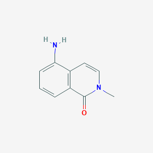 molecular formula C10H10N2O B3266539 5-Amino-2-methylisoquinolin-1-one CAS No. 42792-97-2