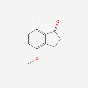 molecular formula C10H9IO2 B3266806 7-Iodo-4-methoxy-indan-1-one CAS No. 436091-91-7