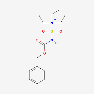 Triethyl(phenylmethoxycarbonylsulfamoyl)azanium