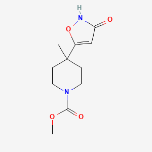 Methyl 4-(3-hydroxyisoxazol-5-yl)-4-methylpiperidine-1-carboxylate
