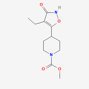 Methyl 4-(4-ethyl-3-hydroxyisoxazol-5-yl)piperidine-1-carboxylate
