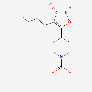 Methyl 4-(4-butyl-3-hydroxyisoxazol-5-yl)piperidine-1-carboxylate