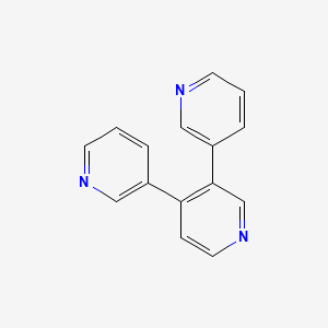 molecular formula C15H11N3 B3267002 3,4-Di(pyridin-3-yl)pyridine CAS No. 440112-23-2