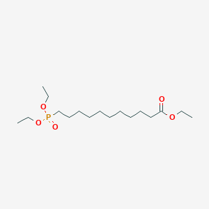 molecular formula C17H35O5P B3267011 Undecanoic acid, 11-(diethoxyphosphinyl)-, ethyl ester CAS No. 4402-26-0