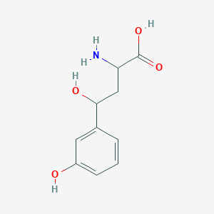 molecular formula C10H13NO4 B3267025 2-amino-4-hydroxy-4-(3-hydroxyphenyl)butanoic Acid CAS No. 440354-06-3