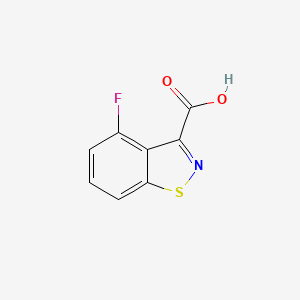 molecular formula C8H4FNO2S B3267045 4-Fluorobenzo[d]isothiazole-3-carboxylic acid CAS No. 441715-58-8