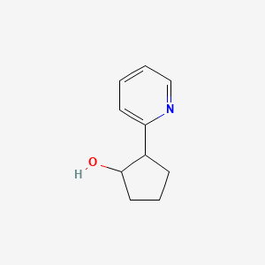 molecular formula C10H13NO B3267076 2-(Pyridin-2-yl)cyclopentanol CAS No. 442686-42-2
