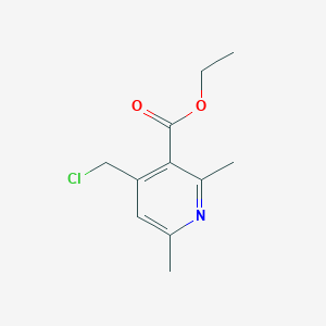 molecular formula C11H14ClNO2 B3267168 Ethyl 4-(chloromethyl)-2,6-dimethylnicotinate CAS No. 444347-36-8