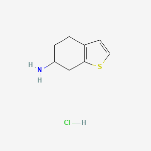 molecular formula C8H12ClNS B3267174 4,5,6,7-Tetrahydrobenzo[b]thiophen-6-amine hydrochloride CAS No. 444559-49-3