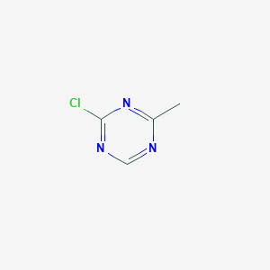 molecular formula C4H4ClN3 B3267192 2-Chloro-4-methyl-1,3,5-triazine CAS No. 444666-43-7