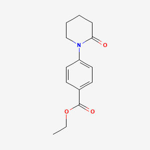 molecular formula C14H17NO3 B3267207 Ethyl 4-(2-oxopiperidin-1-YL)benzoate CAS No. 444815-14-9