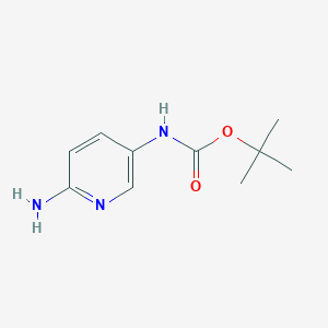 molecular formula C10H15N3O2 B3267249 tert-Butyl (6-aminopyridin-3-yl)carbamate CAS No. 445432-37-1