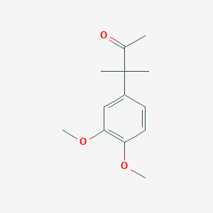 molecular formula C13H18O3 B3267274 3-(3,4-Dimethoxyphenyl)-3-methylbutan-2-one CAS No. 4461-99-8