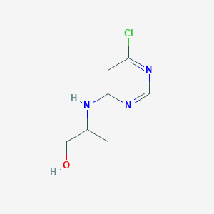 2-[(6-Chloropyrimidin-4-yl)amino]butan-1-ol