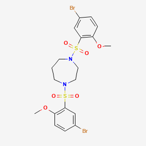 1,4-Bis[(5-bromo-2-methoxyphenyl)sulfonyl]-1,4-diazepane
