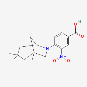 3-Nitro-4-(1,3,3-trimethyl-6-azabicyclo[3.2.1]oct-6-yl)benzoic acid