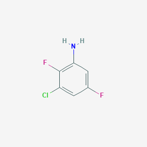 molecular formula C6H4ClF2N B3267337 3-Chloro-2,5-difluoroaniline CAS No. 448193-95-1
