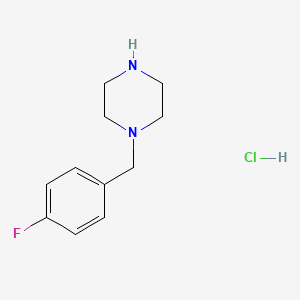 molecular formula C11H16ClFN2 B3267371 1-(4-Fluoro-benzyl)-piperazine hydrochloride CAS No. 449174-90-7