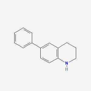 molecular formula C15H15N B3267407 6-Phenyl-1,2,3,4-tetrahydroquinoline CAS No. 4501-08-0