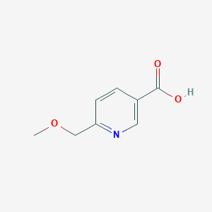 molecular formula C8H9NO3 B3267417 6-(Methoxymethyl)pyridine-3-carboxylic acid CAS No. 450368-35-1