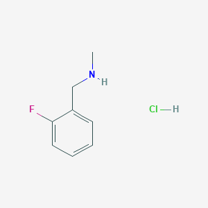 molecular formula C8H11ClFN B3267422 [(2-Fluorophenyl)methyl](methyl)amine hydrochloride CAS No. 451-78-5