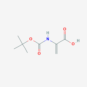 molecular formula C8H13NO4 B3267425 2-(Boc-amino)-2-propenoic acid CAS No. 45101-25-5