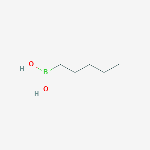molecular formula C5H13BO2 B032675 Pentyldihydroxyborane CAS No. 4737-50-2