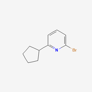 molecular formula C10H12BrN B3267751 2-Bromo-6-cyclopentylpyridine CAS No. 463335-11-7