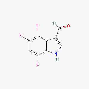 4,5,7-trifluoro-1H-indole-3-carbaldehyde