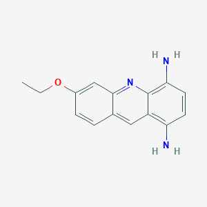 molecular formula C15H15N3O B3267850 6-Ethoxyacridine-1,4-diamine CAS No. 46984-73-0
