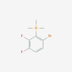 molecular formula C9H11BrF2Si B3267939 (6-Bromo-2,3-difluorophenyl)trimethylsilane CAS No. 473417-24-2