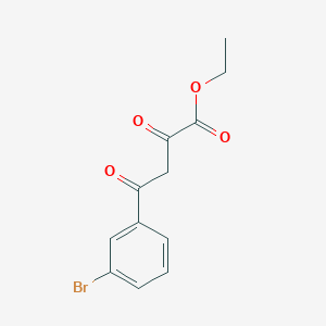molecular formula C12H11BrO4 B3267959 Ethyl 4-(3-bromophenyl)-2,4-dioxobutanoate CAS No. 473537-92-7